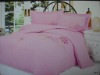 100%cotton embroidered 4pcs bedding set