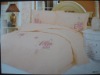 100%cotton embroidered 4pcs bedding set