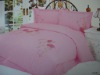 100%cotton embroidered 4pcs bedding set