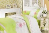 100%cotton embroidered 4pcs bedding set