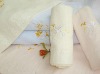 100% cotton embroidered and jacqaurd face towel