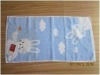 100% cotton embroidered face towel cloth with cartoon painting