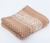 100%cotton embroidered jacquard terry bath towel