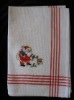 100% cotton embroidered kitchen towel