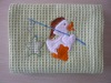 100% cotton embroidered tea towel