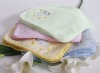 100% cotton embroidery babies towel with solid color