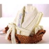 100% cotton embroidery beauty women bathrobe