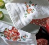 100% cotton embroidery face towel