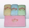 100% cotton embroidery face towel