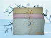 100% cotton embroidery face towel with border