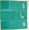 100%cotton embroidery golf towel