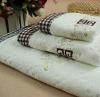 100%cotton embroidery satin-border bath towel