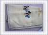 100% cotton embroidery square towel