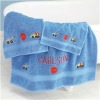 100% cotton embroidery towel set