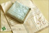 100% cotton embroidery yarn dyed velvet bath towel