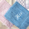 100% cotton face towel with customize embroidery logo