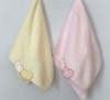 100% cotton face towel with smile embroidery