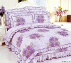 100% cotton flower printed bed cover/bed sheet