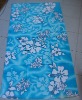 100% cotton flower printed ocean beach towel