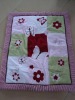 100% cotton girl  baby quilt