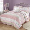 100% cotton girl's quilt bedding set