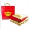 100% cotton gold red healthcare quilt improve sleep
