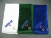 100% cotton golf towel with embroidered logo