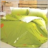 100% cotton green color design printed bedding set