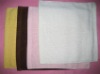 100%cotton hand towel pink white color