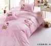 100% cotton hello kitty bed sheet