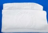100% cotton high quality thick jacquard white bath mat