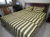 100% cotton homespun bedding set sheet type 4 pcs