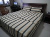 100% cotton homespun bedding set sheet type 4 pcs