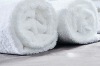 100% cotton hotel towel set with white color