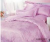 100%cotton jacquard 300T bedding set / silk&cotton