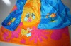 100% cotton jacquard  3D embroidery beach towel