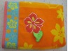 100% cotton jacquard 3D embroidery beach towel