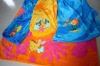 100% cotton jacquard 3D embroidery beach towel