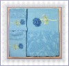 100% cotton jacquard bath towel set with embroidery
