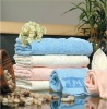 100% cotton jacquard bath towel with border