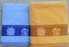 100% cotton jacquard cheap bath towels