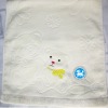 100%cotton jacquard embroidery face towel