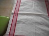 100% cotton jacquard glass cloth with stripe end