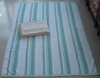 100% cotton jacquard stripe towel blanket