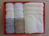 100%cotton jacquard terry bath towel set