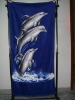 100% cotton jacquard terry beach towel