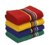 100%cotton jacquard terry color striped sports bath towel