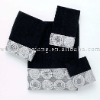 100% cotton jacquard towel set