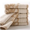 100% cotton jacquard towel supplier in China