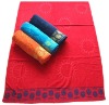 100% cotton jacquard velour beach towel